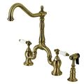 Restorers English Country KS775PLBS Bridge Kitchen Faucet & Sprayerimage