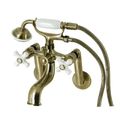 Restorers Kingston KS229PX Tub Wall Mount Clawfoot Faucet & Showerimage