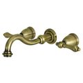 Restorers Restoration KS302AL Two Handle Wall Mount Tub Faucetimage