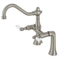 Restorers Restoration KS323PL 7 Inch Deck Mount Clawfoot Tub Faucetimage