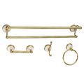 Restorers Victorian 4-Piece Double Towel Bar Bathroom Accessory Setimage