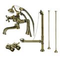 Restorers Vintage CCK228X Deck Mount Tub Faucet Package & Supply Linesimage