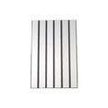 Restorers 1/2 Inch Trapezoid Brushed Aluminum Tambour Panelimage