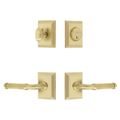 View 1 for Grandeur Carre Square Concealed Screw Entry Set - Soleil Lever