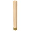 Designs of Distinction 4 x 42 1/4 Square Column - Satin Brassimage