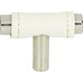 View 1 for Atlas Homewares Zanzibar White Leather Knob