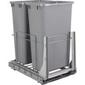 Hardware Resources 50 Qt Wire Double Trash Pullout & Soft Close Slidesimage
