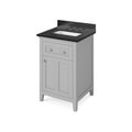 View 1 for Jeffrey Alexander Grey Chatham Single Vanity with Black Granite Top