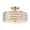 Livex Lighting Blanchard Large Semi Flush Ceiling Lightimage