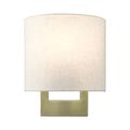 View 1 for Livex Lighting Petite ADA Wall Sconce - Oatmeal Shade