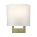 View 1 for Livex Lighting Petite ADA Wall Sconce - Off White Shade