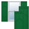 True Fit PVC Viridian Green Shaker Fixed Mount Shuttersimage