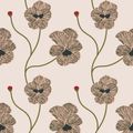 View 1 for Mitchell Black Flourish Rose Quartz Wallpaper