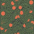 View 1 for Mitchell Black Orange Grove Forest Green Wallpaper