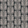 View 1 for Mitchell Black Palm Leaves Black Blush Wallpaper