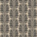 View 1 for Mitchell Black Palm Leaves Camel Wallpaper