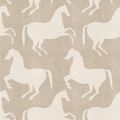View 1 for Mitchell Black Paper Horses Raw Linen Wallpaper
