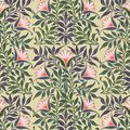 View 1 for Mitchell Black Traditional Floral Yellow & Green Wallpaper