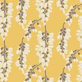 View 1 for Mitchell Black Wisteria Floral Yellow Wallpaper