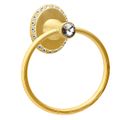 Carpe Diem Cache II Full Reeded Towel Ring - Clear Swarovski Crystalsimage