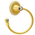 View 1 for Carpe Diem Cache II Swing Towel Ring - Clear Swarovski Crystals