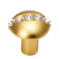 Carpe Diem Cache Round Line Knob - Clear Swarovski Crystalsimage