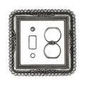 Carpe Diem Cache Single Toggle & Duplex Switch Plate - Clear Swarovskiimage