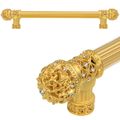 View 1 for Carpe Diem Versailles Fleur De Lys Reeded Small Finial Pull - Clear