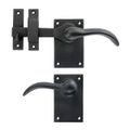 View 1 for Forever Hardware Passage Drop Bar Curve Lever Gate Latch