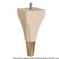 Designs of Distinction 6 Inch Calla Foot - Polished Brass Slipper Cupimage