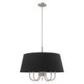 Livex Lighting Belclaire 6-Light Brushed Nickel Pendant Chandelierimage