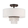 Livex Lighting Carlisle 2-Light Small Semi-Flush Ceiling Lightimage