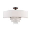Livex Lighting Carlisle 5-Light Large Semi-Flush Ceiling Lightimage