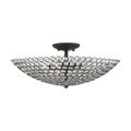 View 1 for Livex Lighting Cassandra 4-Light Extra Large Semi-Flush Ceiling Light