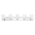 View 1 for Livex Lighting Cityview 5-Light Vanity Sconce with Backplate