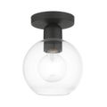 View 1 for Livex Lighting Downtown 1-Light Sphere Semi-Flush Ceiling Light