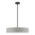 View 1 for Livex Lighting Elmhurst 4-Light Medium Drum Pendant Light