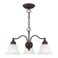View 1 for Livex Lighting Essex 3-Light Convertible Chandelier - Semi-Flush Light