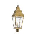 View 1 for Livex Lighting Exeter 3-Light Outdoor Large Post Top Lantern