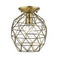 View 1 for Livex Lighting Geometrix 1-Light Pineapple Semi-Flush Ceiling Light