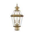 View 1 for Livex Lighting Georgetown 2-Light Medium Outdoor Post Top Lantern