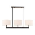 Livex Lighting Hayworth 3-Light Medium Linear Chandelierimage