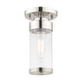 View 1 for Livex Lighting Hillcrest 1-Light Petite Semi-Flush Ceiling Light