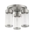 Livex Lighting Hillcrest 3-Light Semi-Flush Ceiling Mount Lightimage
