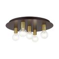 View 1 for Livex Lighting Hillview 5-Light Large Flush Mount Ceiling Light