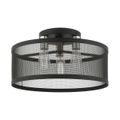 View 1 for Livex Lighting Industro 3-Light Large Semi-Flush Ceiling Light