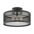 View 1 for Livex Lighting Industro 3-Light Medium Semi-Flush Ceiling Light