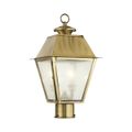 View 1 for Livex Lighting Mansfield 2-Light Medium Outdoor Post Top Lantern