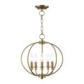 View 1 for Livex Lighting Milania 5-Light Globe Chandelier / Semi-Flush Ceiling Light