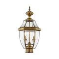 View 1 for Livex Lighting Monterey 2-Light Medium Outdoor Post Top Lantern